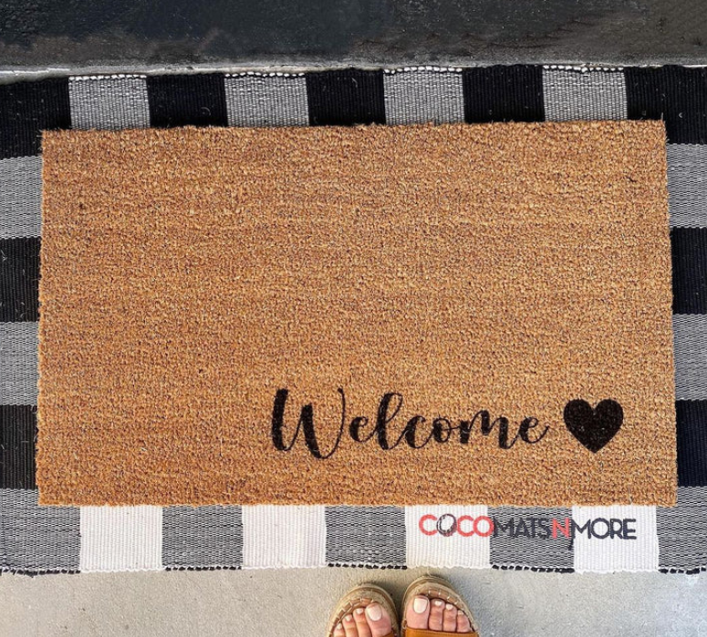 Step into a Cozy Home Introducing the Heart Coco Mat Coco
