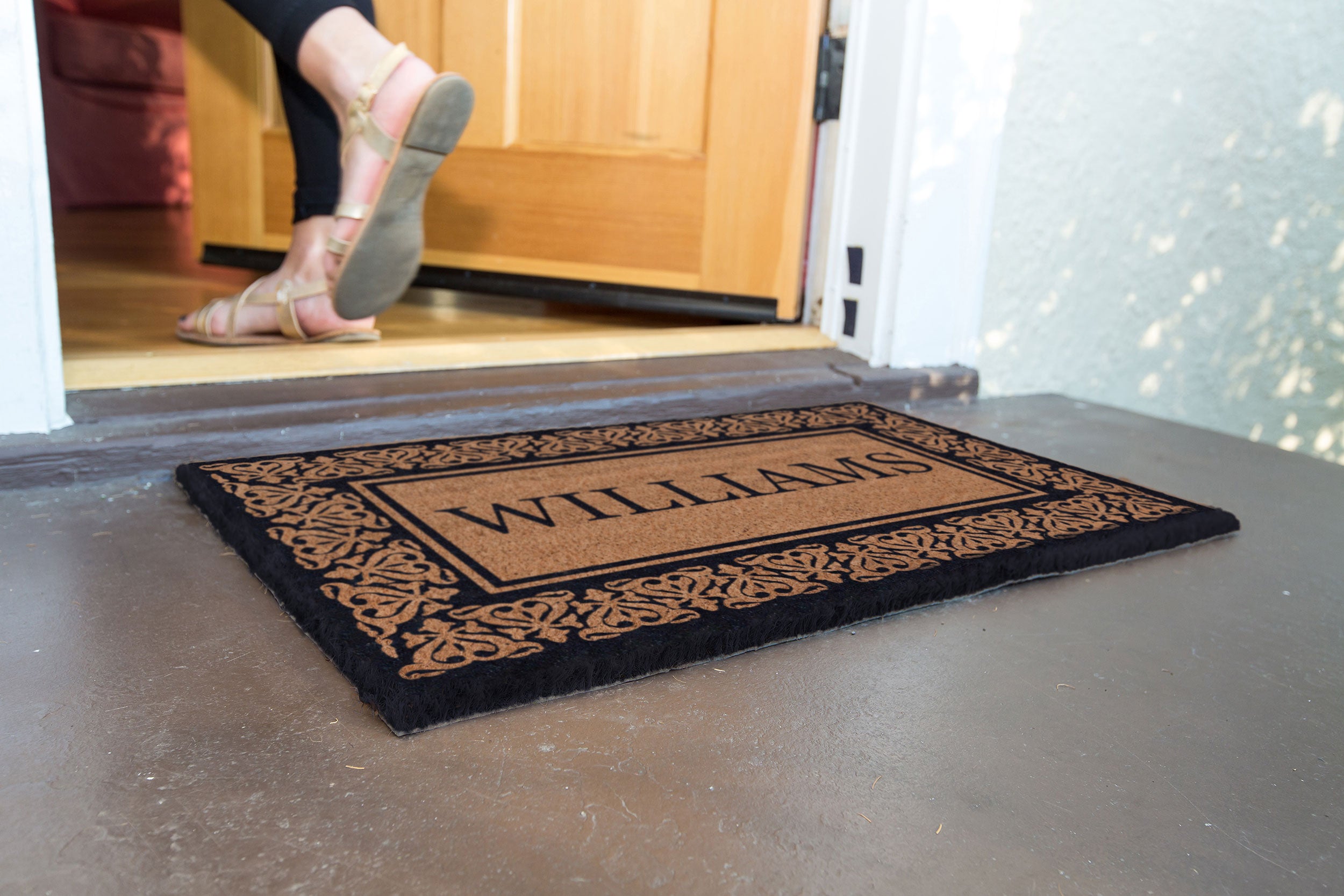 Custom Sized Vinyl Back Natural Coco Entrance Mats – Coco Mats N More