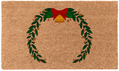 Christmas Wreath Monogram | Coco Mats N More