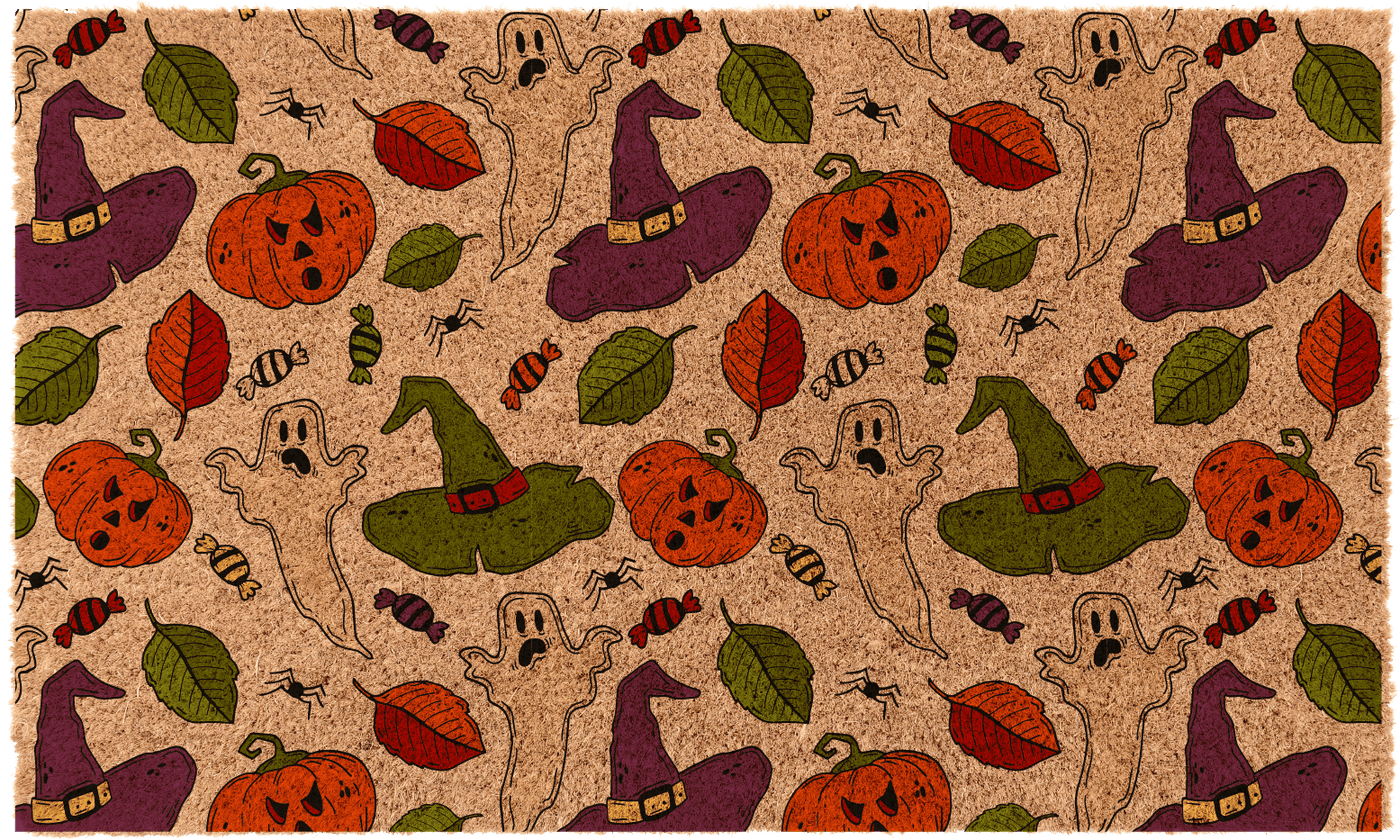 Halloween Pattern Witch | Coco Mats N More
