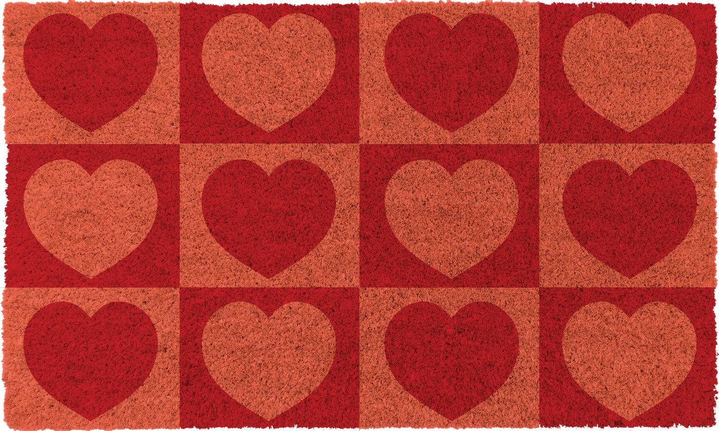 Red Hearts | Coco Mats N More
