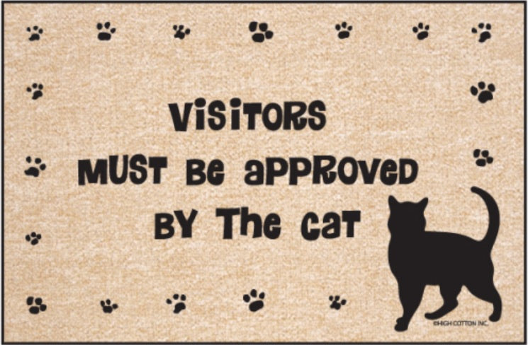Visitors Approved by Cat Olefin Doormat