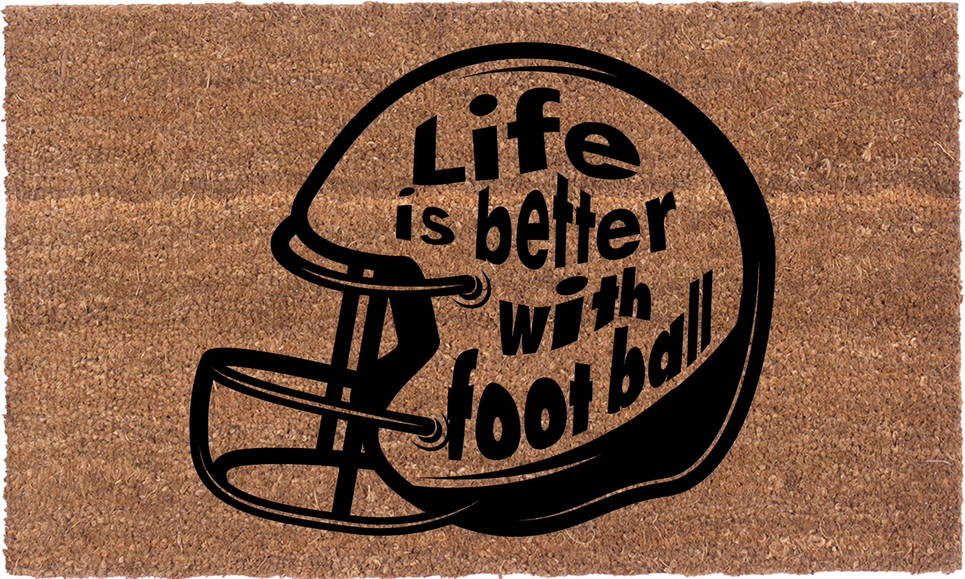 Life Is Better With Football | Coco Mats N More