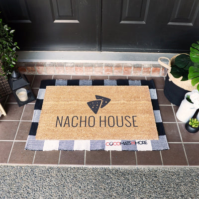 Ready to Spice Up Your Entrance with the 'Nacho House' Coir Doormat?