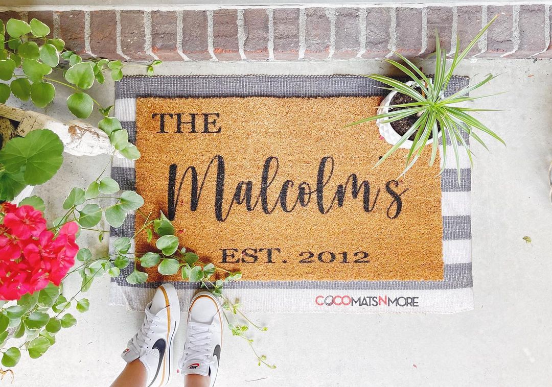 Personalized Family Name Doormats: A Touch of Elegance for Every Home ...