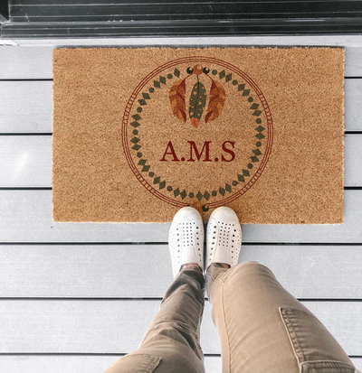 Add Sophistication to Your Home's Style Entrance with Monogram Coco Mats