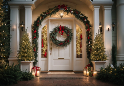 Festive Front Porches: A Guide to Decorating for Christmas 2023