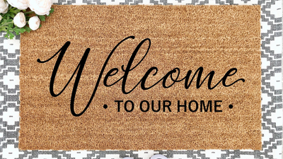 Decorative Functionality for Your Main Entrance with Welcome Door Mats