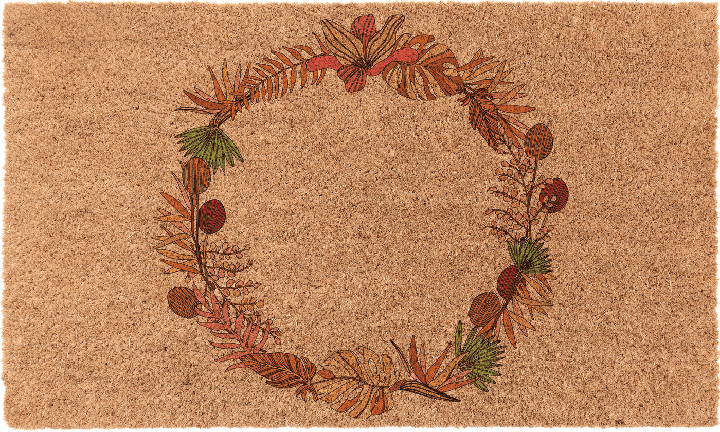 Fall Wreath Monogram | Coco Mats N More