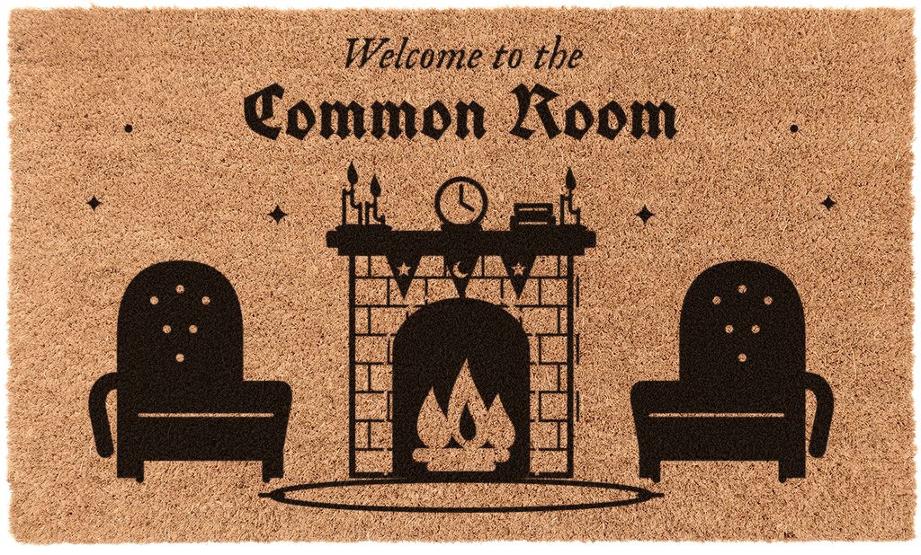 ウェルカムボード coco Welcome to the Common Room Halloween Coir Doormat | Cozy Wizarding