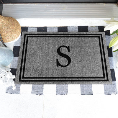 Decor Loop Double Border Personalized Doormats