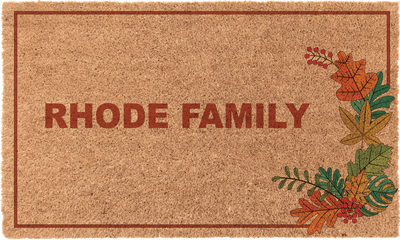 Fall Border Personalized | Coco Mats N More