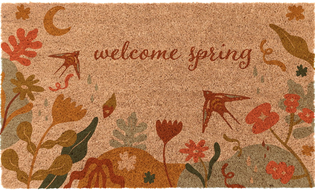Welcome Spring Coco Coir Mat – Coco Mats N More