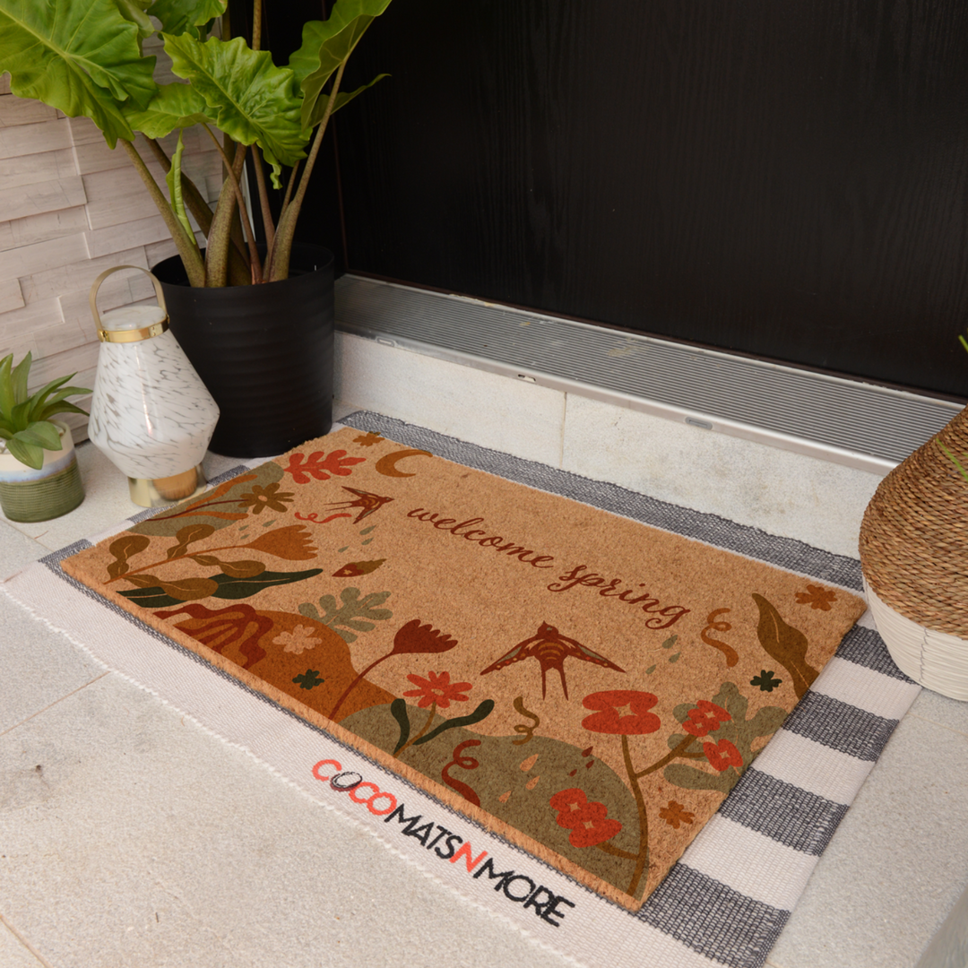 Welcome Spring Coco Coir Mat – Coco Mats N More