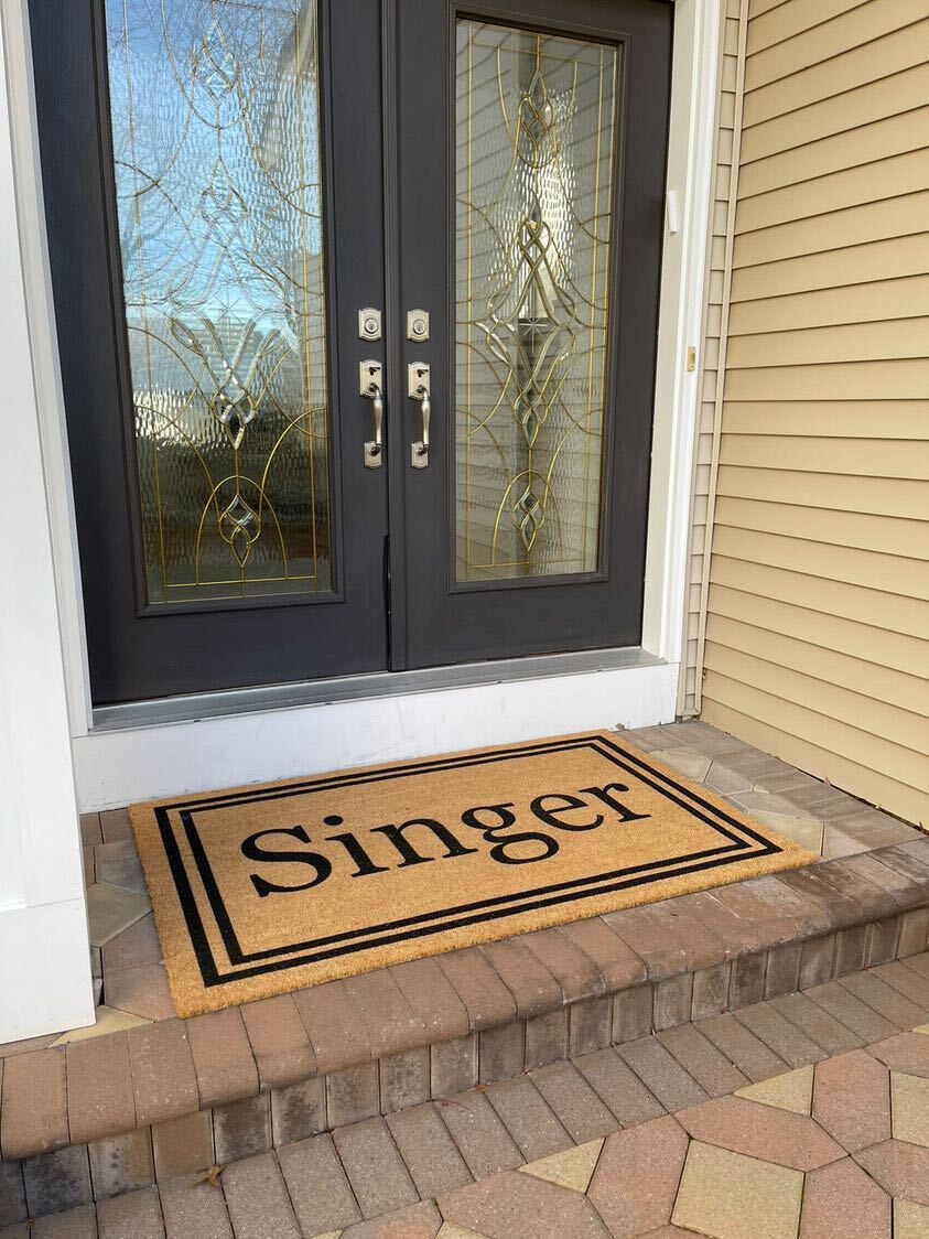 Double Border Personalized Doormats | Coco Mats N More