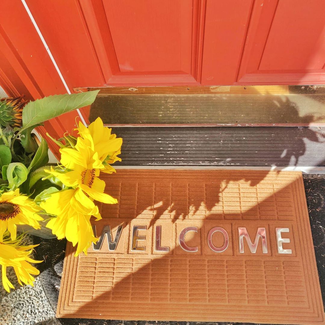 Welcome Steel Insert Synthetic Doormat - Light Brown