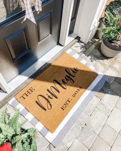 Personalized Family Name Doormats | Coco Mats N More