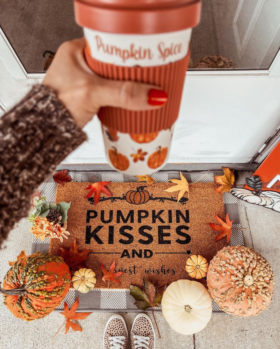 Pumpkin Kisses and Harvest Wishes | Coco Mats N More