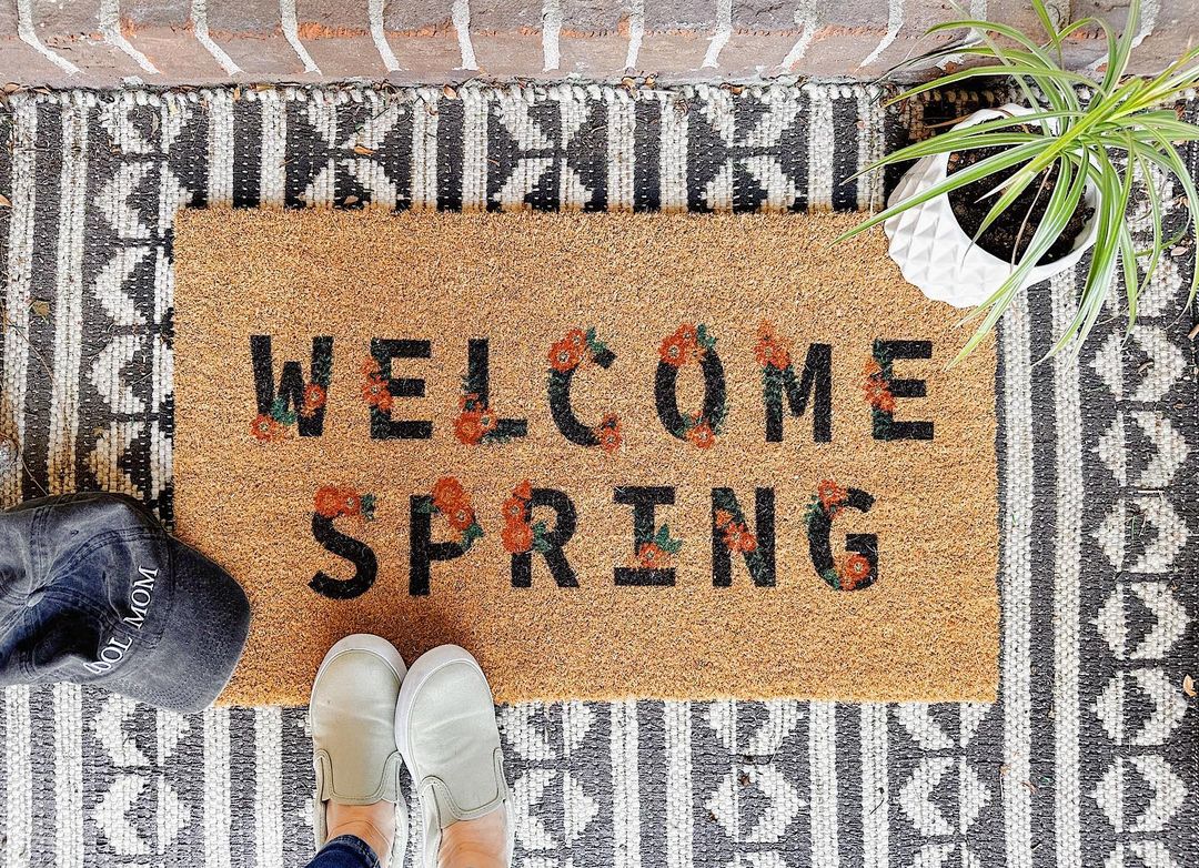 Welcome Spring Flowers | Coco Mats N More