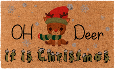 Oh Deer It Is Christmas | Coco Mats N More