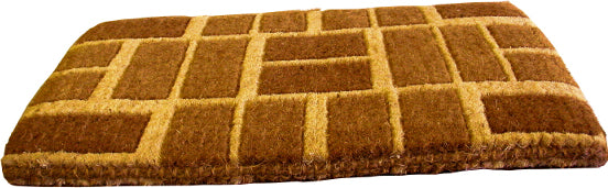 Brown Bricks Handwoven Coco Doormat