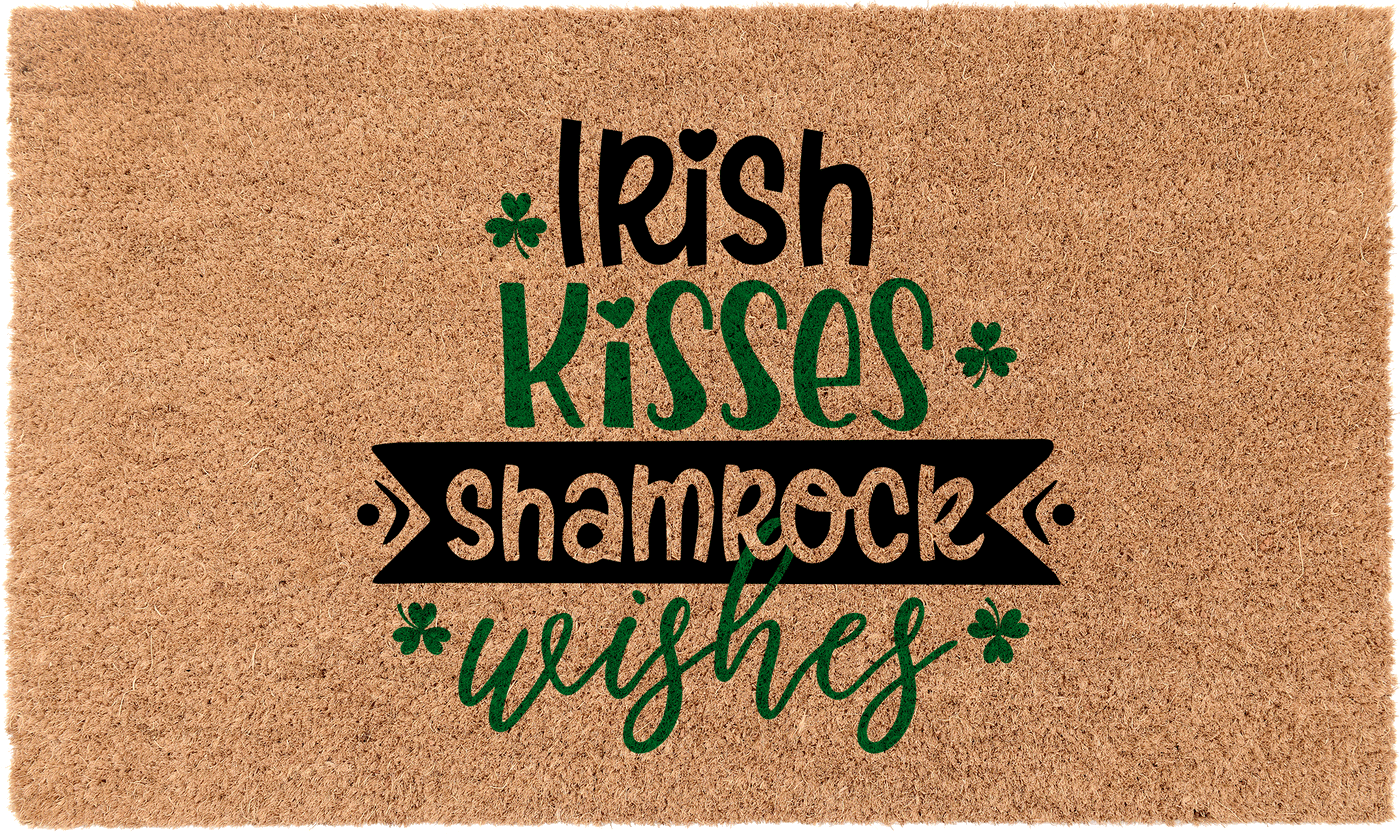 Irish Kisses Shamrock Wishes | Coco Mats N More
