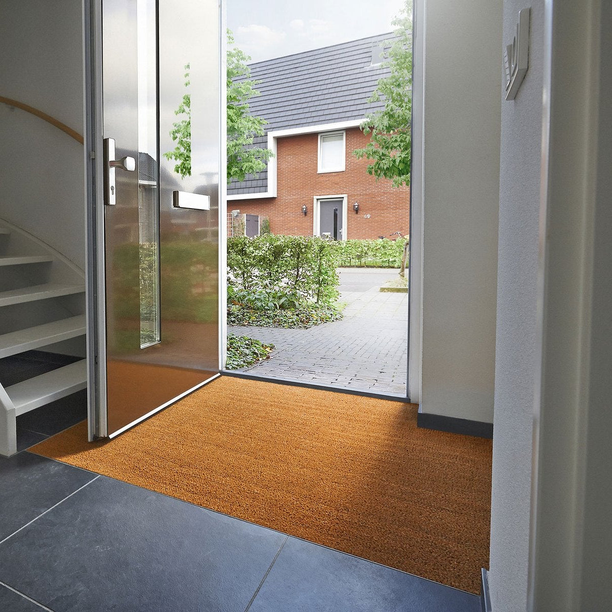 Custom Sized Vinyl Back
Natural Coco Coir Entrance Mat