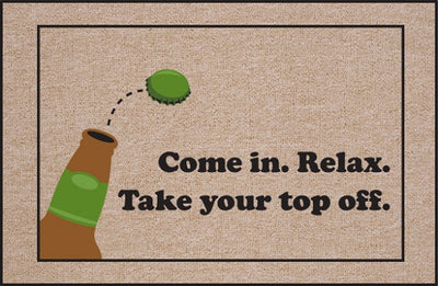 Relax Take your Top Off Olefin Doormat