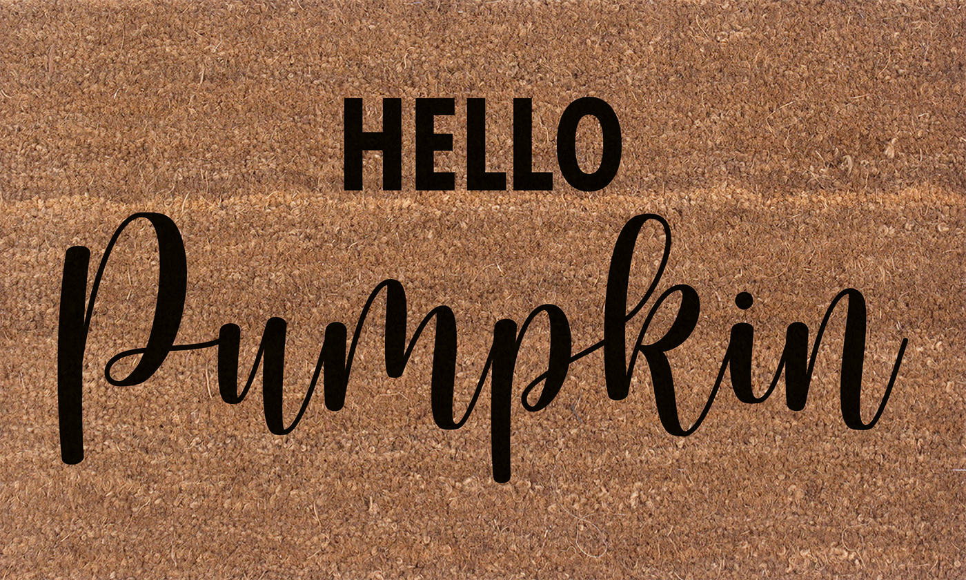 Hello Pumpkin Coir Doormat | Coco Mats N More