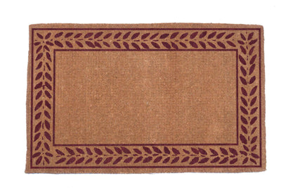 Leafy Vines Bordered Coco Doormats 38x60