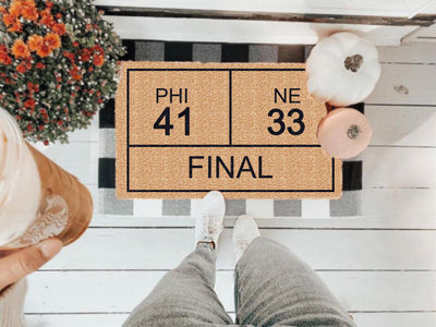 Personalized Score Card Coir Doormat