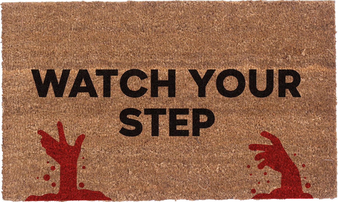 Watch Your Step Rug Watch Your Step – Coco Mats N More
