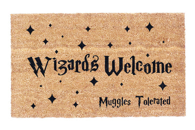 Wizards Welcome Muggles Tolerated Coco Doormat