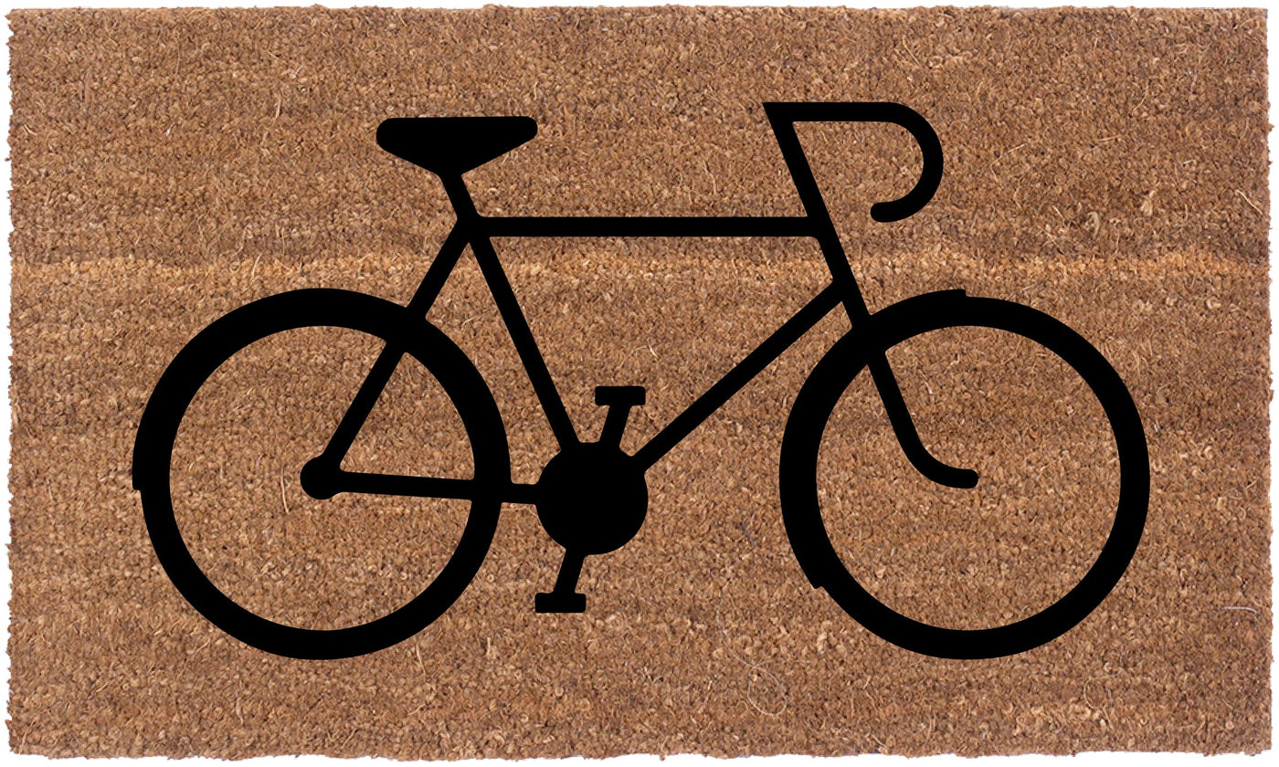 The Bike Vinyl Coir Doormat | Coco Mats N More