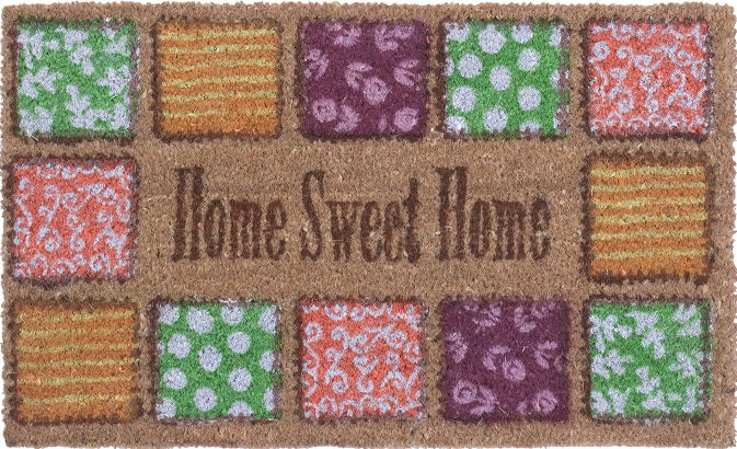 Home Sweet Home Vinyl Coir Doormat