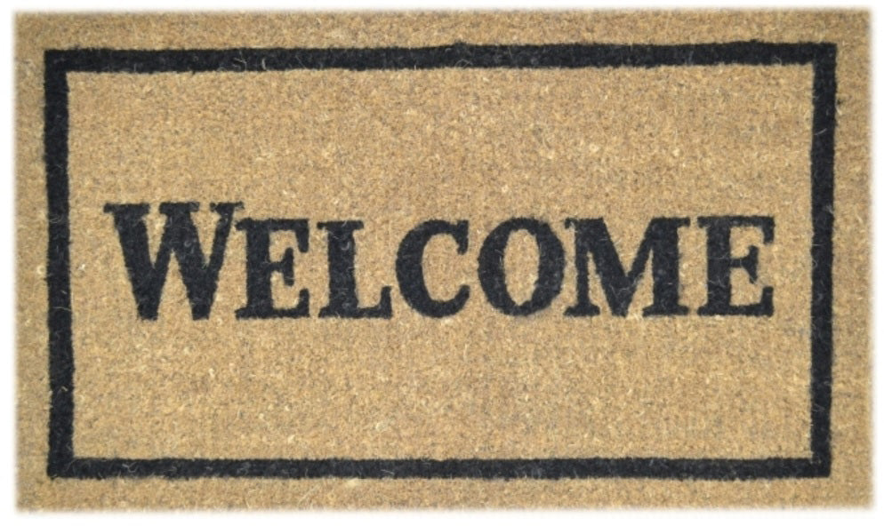 Welcome Vinyl Coir Doormat