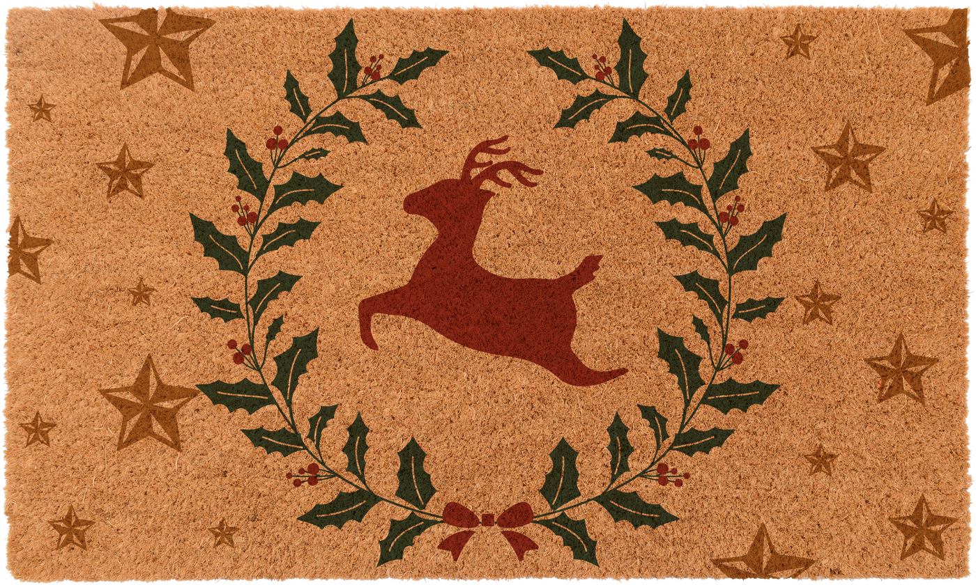 Christmas Wreath Reindeer | Coco Mats N More