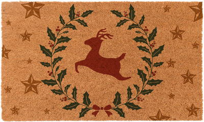Christmas Wreath Reindeer | Coco Mats N More