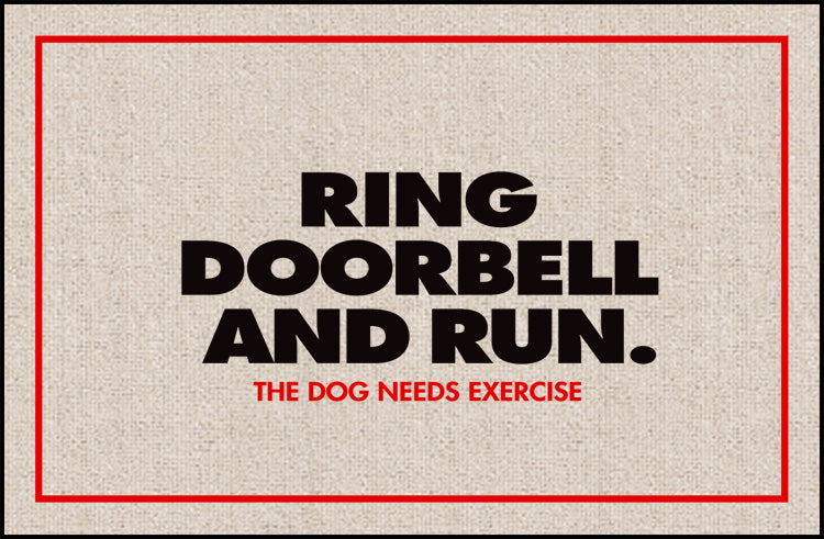 Dog Needs Exercise Olefin Doormat