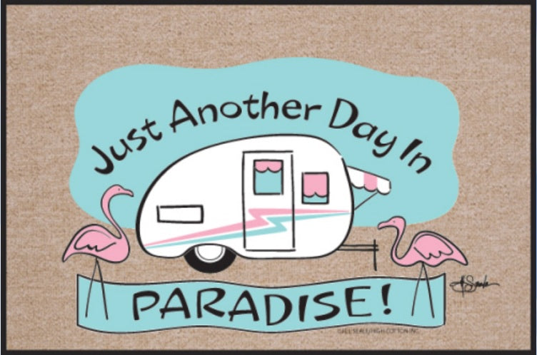 Another Day in Paradise Olefin Doormat