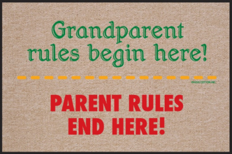 Grandparents Rule Olefin Doormat