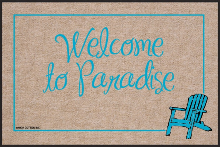 Welcome to Paradise Olefin Doormat