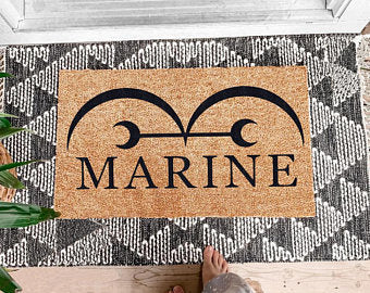Marine Headquarters Coir Doormat