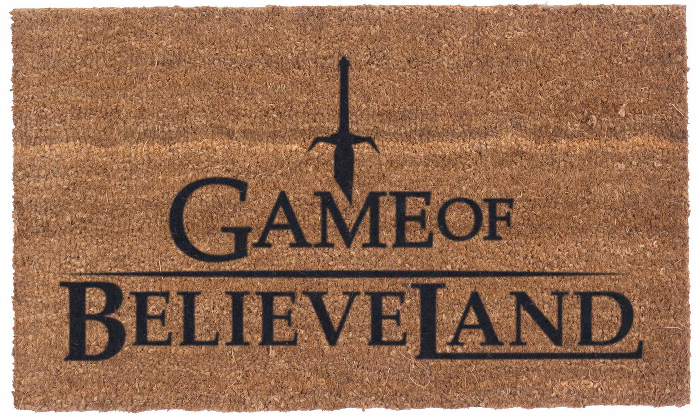 Game of Believeland Cleveland Cavaliers Vinyl Coir Doormat