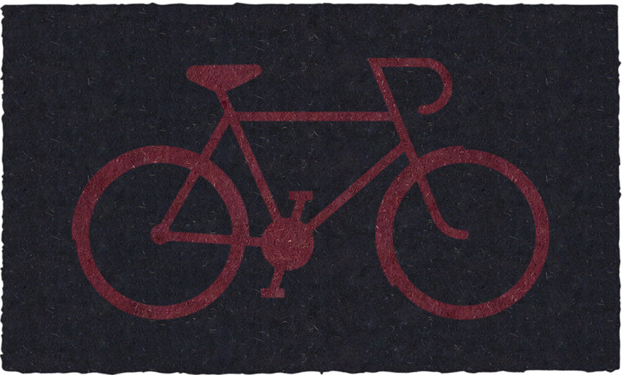 The Red Bike Vinyl Coir Doormat