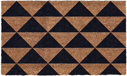 Triangles Vinyl Coir Doormat